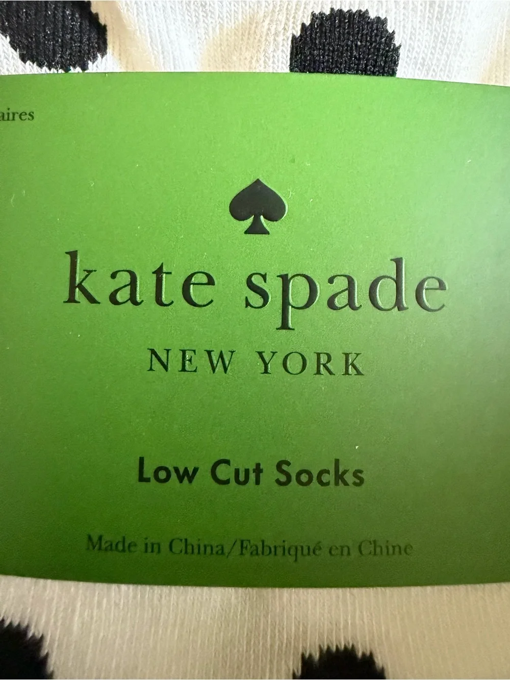 Kate Spade 3 pk women’s different low cut socks size 4-10 NWT